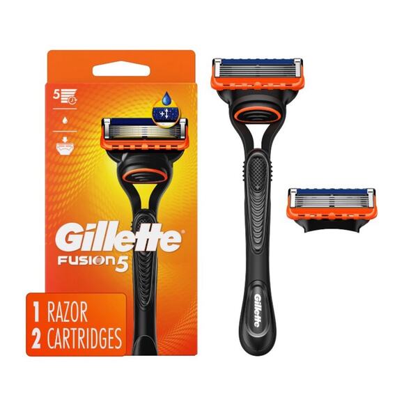 Gillette Fusion 5 Razor Set Includes 1 Razor and 6 Refill Cartridges New In Box - Picture 2 of 10
